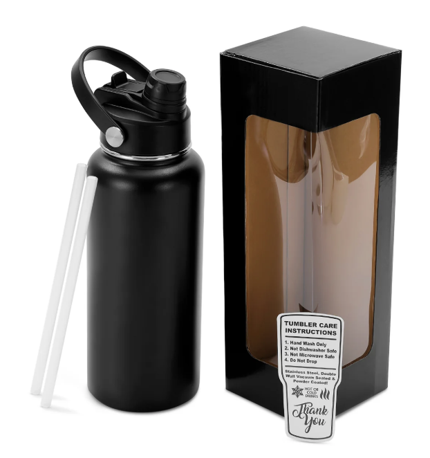 32oz Hydro Water Bottle with Dual Sport Lid - B