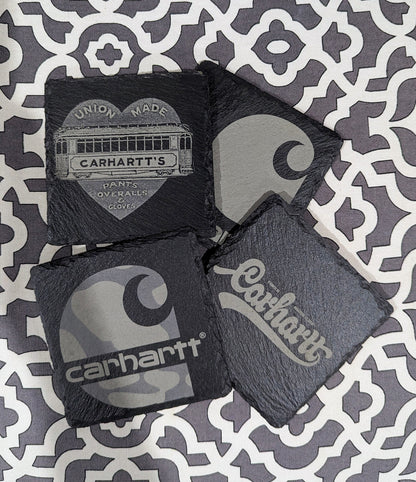 Custom Slate Coaster Set-O