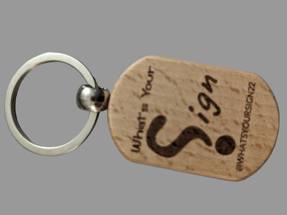 Wooden Keychains-O