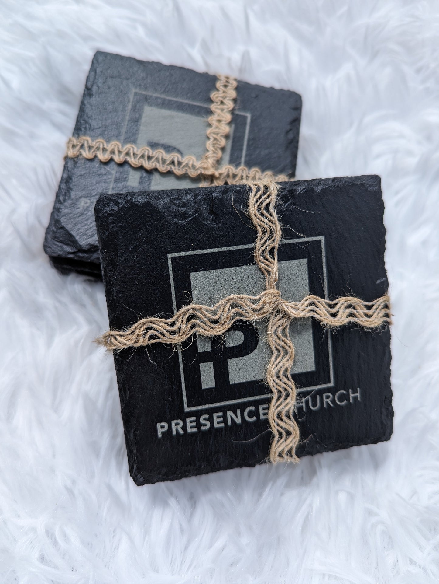 Custom Slate Coaster Set-O