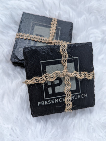 Custom Slate Coaster Set-O