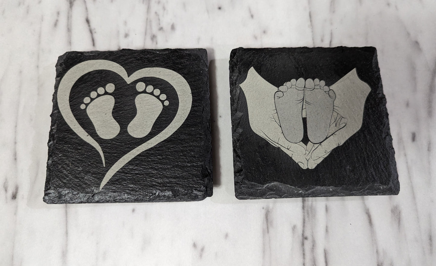 Custom Slate Coaster Set-O
