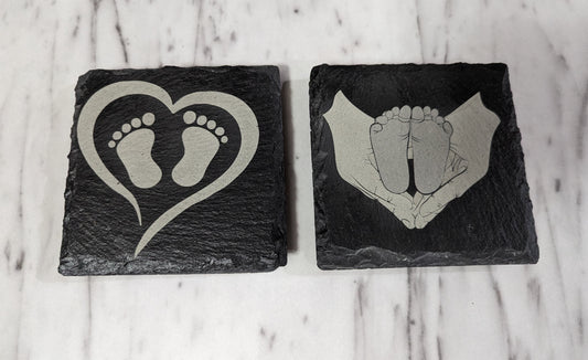 Custom Slate Coaster Set-O