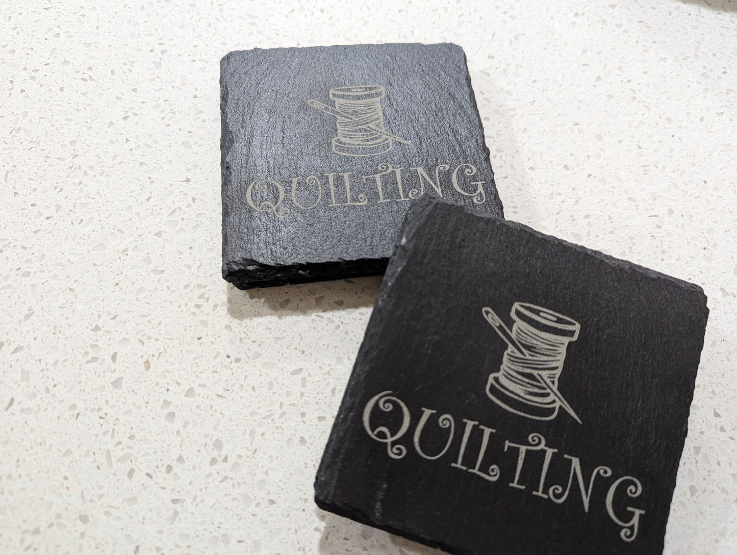 Custom Slate Coaster Set-O