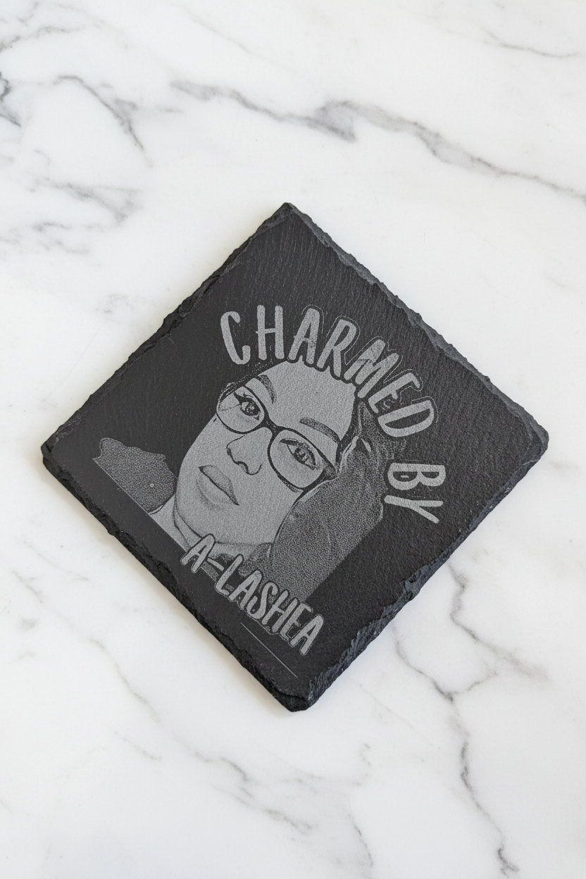Custom Slate Coaster-B