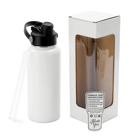 32oz Hydro Water Bottle with Dual Sport Lid - B