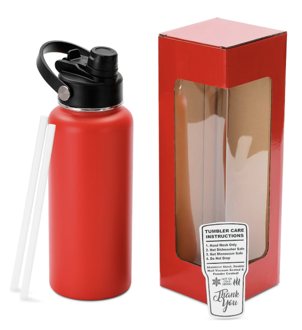 32oz Hydro Water Bottle with Dual Sport Lid - B