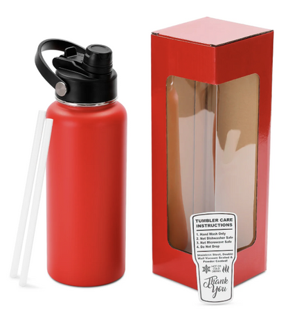 32oz Hydro Water Bottle with Dual Sport Lid - B
