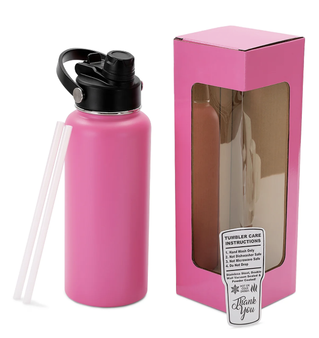 32oz Hydro Water Bottle with Dual Sport Lid - B