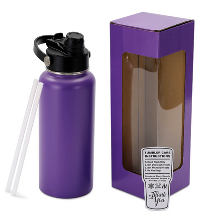 32oz Hydro Water Bottle with Dual Sport Lid - B