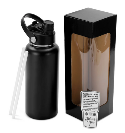 32oz Hydro Water Bottle with Dual Sport Lid - B