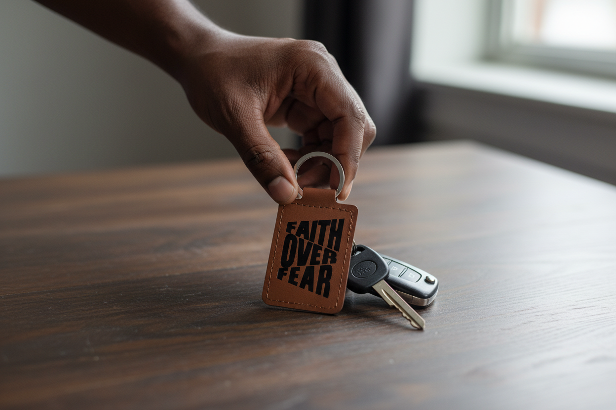 Leather Keychains Square
