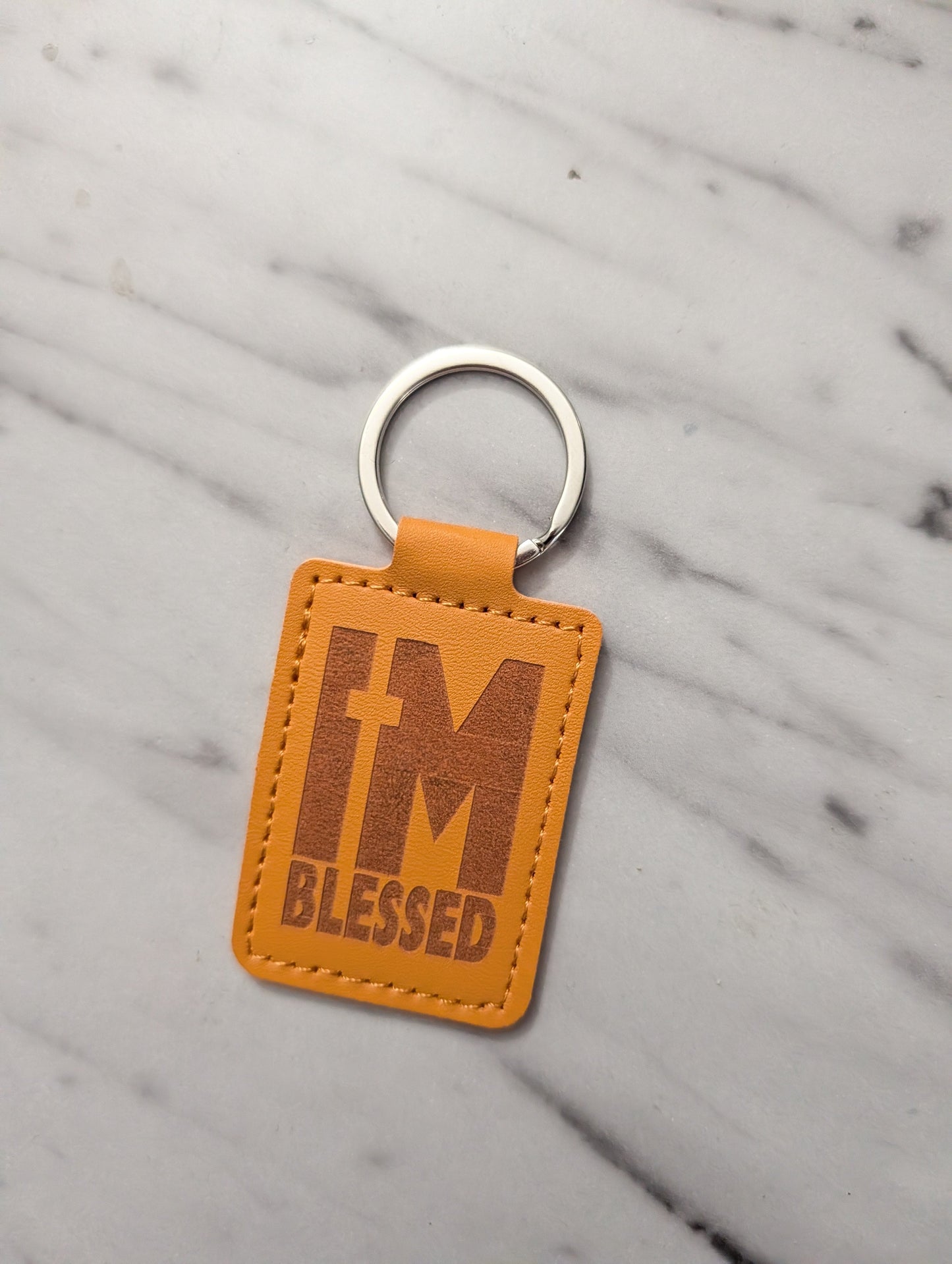 Leather Keychains Square