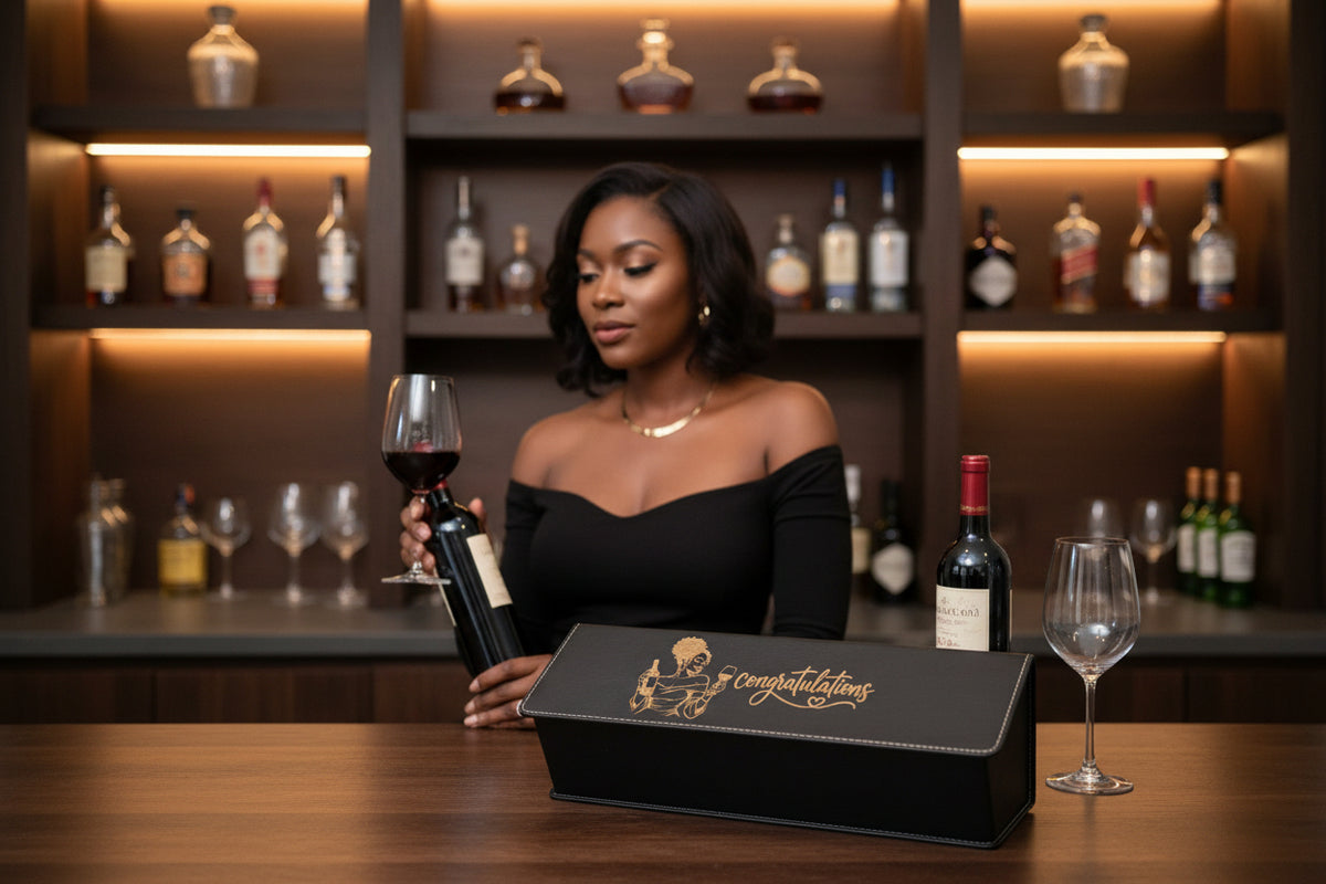 Leather Wine Box w/Accessories